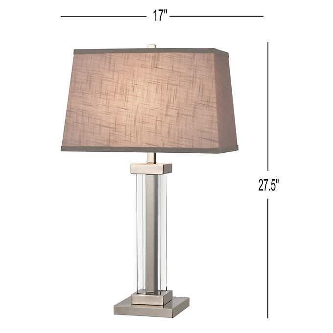 bridgeport designs crystal table lamps 2 pack
