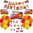 thumbnail image 1 of Kit de globos para camión de bomberos, fiesta de cumpleaños, 37 unidades, 1 of 2