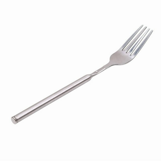 Gadgets for Home,Extra Long Extendable Fork for Prank, Stainless Steel 2025 Expandable Tool for BBQ Fruit Dessert