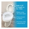 thumbnail image 3 of Carex Raised Toilet Seat with Safe Lock for Seniors, Adds 4.25" of Height, 300 lb Weight Capacity, 3 of 7