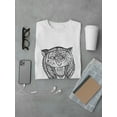 thumbnail image 3 of Tiger Growling Ink Sketch Tee Men's -Image by Shutterstock, 3 of 4
