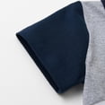 thumbnail image 3 of Toddler Infant Baby Boy Clothes Short Sleeve Contrast Color Tops and Shorts Casual Summer Outfits Set Grey 12-18 Months, 3 of 6