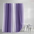 thumbnail image 4 of Shower Curtains for Bathroom-72"x72",Farmhouse Purple Gradient Line Waterproof Bath Curtain Grommet Shower Curtain Set with Hooks, 4 of 9