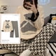 thumbnail image 4 of Conjuntos de Pijamas anudados para Mujer, ropa de dormir de dinosaurio de dibujos animados para adolescentes, ropa de casa para niñas, moda de primavera y otoño, 4 of 4
