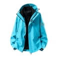 thumbnail image 7 of Jerdar Men's 3-in-1 Waterproof Windproof Hooded Jacket, Detachable Fleece Liner Outdoor Shell Coat, Polyester Blend Multi Zip Pocket Hiking Outerwear, 7 of 7