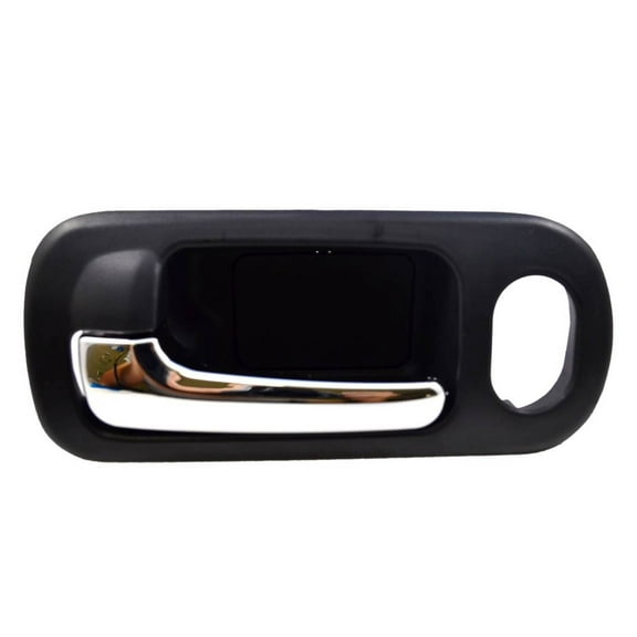 PT Auto Warehouse HO-2572MA-FL - Inner Interior Inside Door Handle, Black Housing with Chrome Lever - with Power Lock Hole, 4-Door Sedan, Driver Side Front Fits select: 2002-2005 HONDA CIVIC