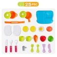 thumbnail image 3 of Xingzhi Pretend Play Children Simulation Kitchen Cooking Tableware Dressing Suitcase Kids Plastic Toy Set, 3 of 6