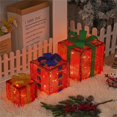 thumbnail image 4 of Falleo Clearance New Christmas Lights Christ Mas Gift Box Three Piece Set Christmas Products Birthday Party Decoration Props Ornaments Christmas Tree Decoration Gift Box Lights, 4 of 9