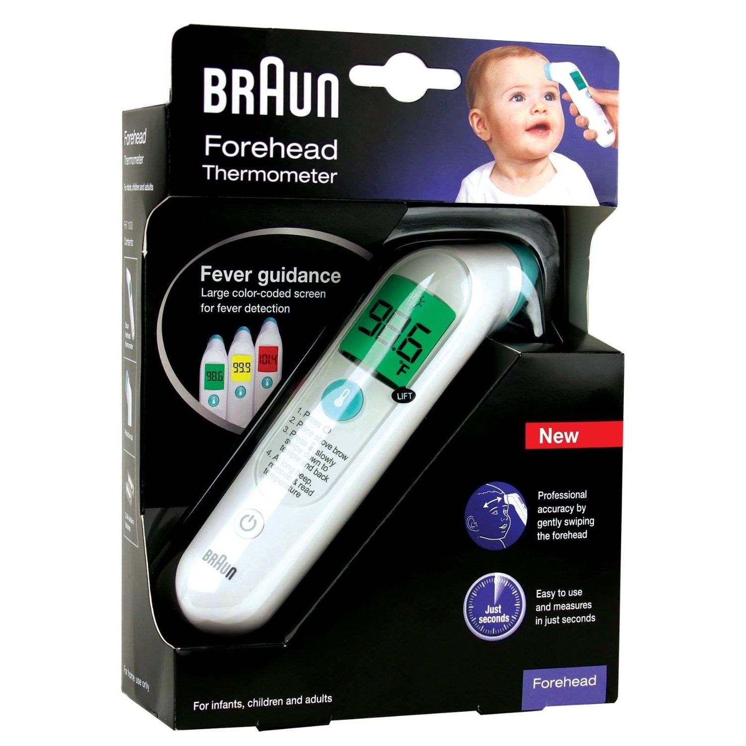 Braun Forehead Thermometer FHT1000US, White - image 2 of 2