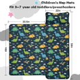 thumbnail image 5 of Dinosaur Pattern with Text Elements Teens Toddler Nap Mat with Pillow, Sleeping Mat Bag for Preschool Daycare 59"x22", 5 of 6