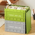 thumbnail image 3 of Spacious Storage Bin with Excellent Load Bearing, Easy Assembly and Wheels, Stackable Storage Bin for Clothes and More, Folding Box for Home and Outdoor Organization, 3 of 7