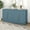 Antique Blue, variant on MAYEERTY Sideboard Buffet Cabinet with Adjustable Shelves & Silver Handles, Black