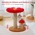 thumbnail image 5 of PEQULTI 19.7" Flower Cat Scratch Post, Cat Tree Tower with Removable Perch for Kittens and Small Cats, Brown, 5 of 10