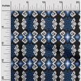 thumbnail image 1 of oneOone Polyester Lycra Fabric Diamond & Swirl Ikat Decor Fabric Printed BTY 56 Inch Wide, 1 of 4