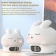 thumbnail image 5 of Alarm Clock Night Ligh, Rabbit Silicone Pat Light with Alarm Clocks, 5 of 5