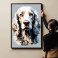 thumbnail image 4 of English Setter Dog Art Canvas, Pet Wall, Polygon Art Print on Canvas Canvas, large wall art, bathroom wall art, Ready to Hang,Living Room,Bedroom ＆ Office, 4 of 4