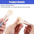 thumbnail image 6 of Vocoste Makeup Brush Kit Travel Retractable Angled Makeup Brush Eye Smudge Brush Highlight Brush Sky Blue 1 Set, 6 of 7