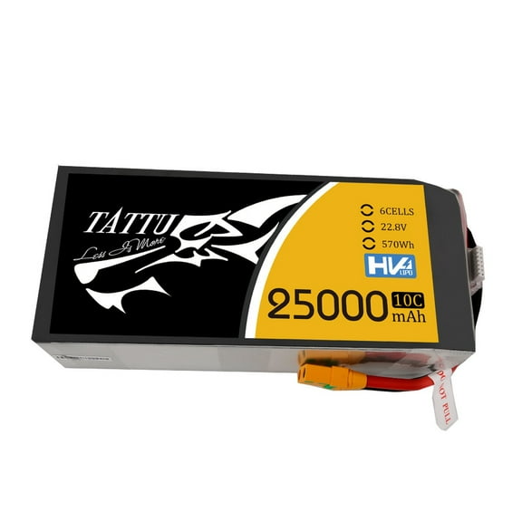 Tattu 22.8V 10C 6S 25000mAh LiPo Battery with XT90 Plug for UAV