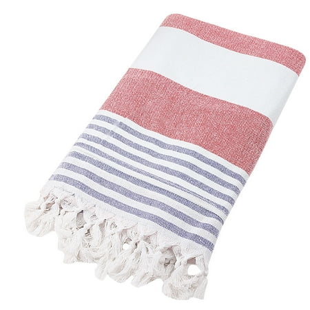 Gobestart Turkish Cotton Bath Beach Spa Sauna Yoga Fringed Jacquard Towel
