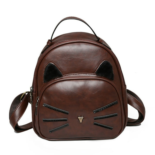 Sac à Dos Mini Fille Mode Mignon Chat Créatif Étudiant Sac à Dos de Voyage