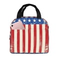 thumbnail image 1 of Easygdp America Flags2 Bolsa Térmica Premium - Tela Oxford Impermeable, Gran Capacidad, Bolsillo Frontal, Unisex para Trabajo, Escuela, Actividades al Aire Libre y Picnics, 1 of 8
