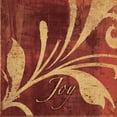 thumbnail image 2 of Emery, Kristin 26x26 Black Ornate Wood Framed with Double Matting Museum Art Print Titled - Red and Gold Joy, 2 of 4