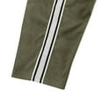 thumbnail image 6 of GuangCheng George Men Corduroy Side Stripe Track Pants Loose Fit Elastic Waist Comfortable Casual Sporty Trousers,Size:3XL, 6 of 6