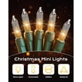 thumbnail image 4 of PYYAN-Clear Christmas String Lights, 100-Count 25ft Incandescent Bulb Mini Lights for Indoor Holiday Decor, Christmas Tree Garland Wedding Party Multi-Use Festival Decoration, Green Wire, 4 of 4