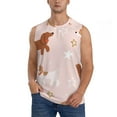 thumbnail image 3 of Uemuo Star Cute Dog Pattern Men's Sleeveless T-Shirt,Muscle Athletic Tank Top, Moisture-wicking Quick-dry Breathable Classic Tee Top for Gym Run Outdoor Sports-Large, 3 of 8
