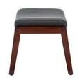 thumbnail image 4 of Pemberly Row Mid-Century Accent Lounge Armchair w/Ottoman in Gray Fabric, 4 of 14