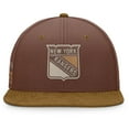 thumbnail image 2 of Men's Fanatics Brown New York Rangers Fall Leaves Acreage Snapback Hat, 2 of 4