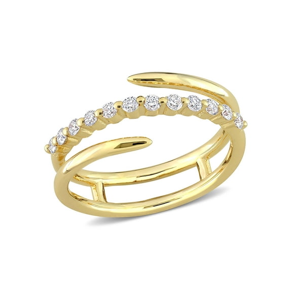 Everly Women's Diamond 10k Yellow Gold Wedding Ring