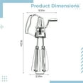 thumbnail image 4 of Manual Egg Beater, Stainless Steel Hand Crank Mixer with Dual Rotating Beaters, Ergonomic Handle, Great for Whisking, Mixing, and Beating, Energy-Saving Handheld Kitchen Tool, 4 of 5