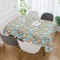 thumbnail image 5 of JSTEL Sloth Leaves Table Cloth Rectangle 54 x 72 Inch Tablecloth Anti Wrinkle Table Cover for Dining Kitchen Parties, 5 of 6