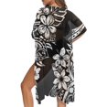 thumbnail image 5 of HELLHERO High Quality Fabrics Long Kimono Cover Ups for Swimwear Women for Beach Lightweight Free Size Bathing Suit Cover Up Abstract Tropical, 5 of 6