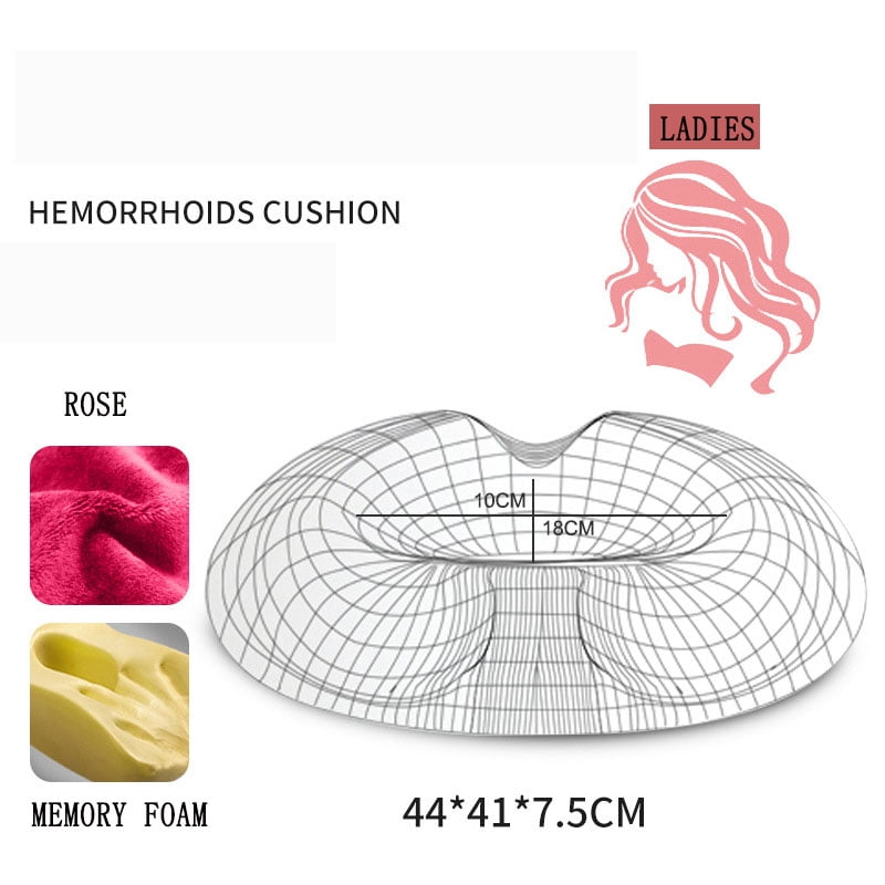 Anti-bedsore Seat Cushion Pillow for Sores Hemorrhoids/&Pelvic Relief Memory Foam