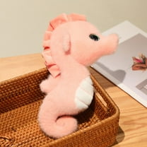 Seahorse Plush Stuffed Animal Pink Cute Toy Pillow, Room Decor，Christmas Birthday Gifts Stuffed Decor，11.8 inch