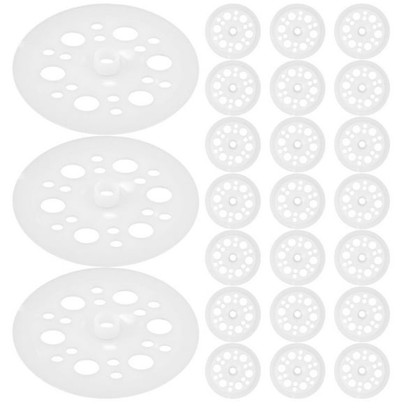 Masteelf 300PCS Polypropylene Plastic Washers, 45mm Flat Washers for Rigid Foam Board Fastening, Insulation Installation, and Load Spreading Support
