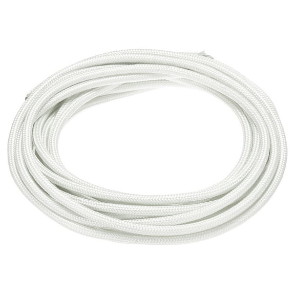 5 Meter/16.4ft 11AWG High Temp Wire, Flexible Mica Cable, Insulated High Temperature Braided Wire White