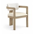 thumbnail image 3 of Meridian Furniture Ravina Cream Vegan Leather and Linen Textured DC (Set of 2), 3 of 11