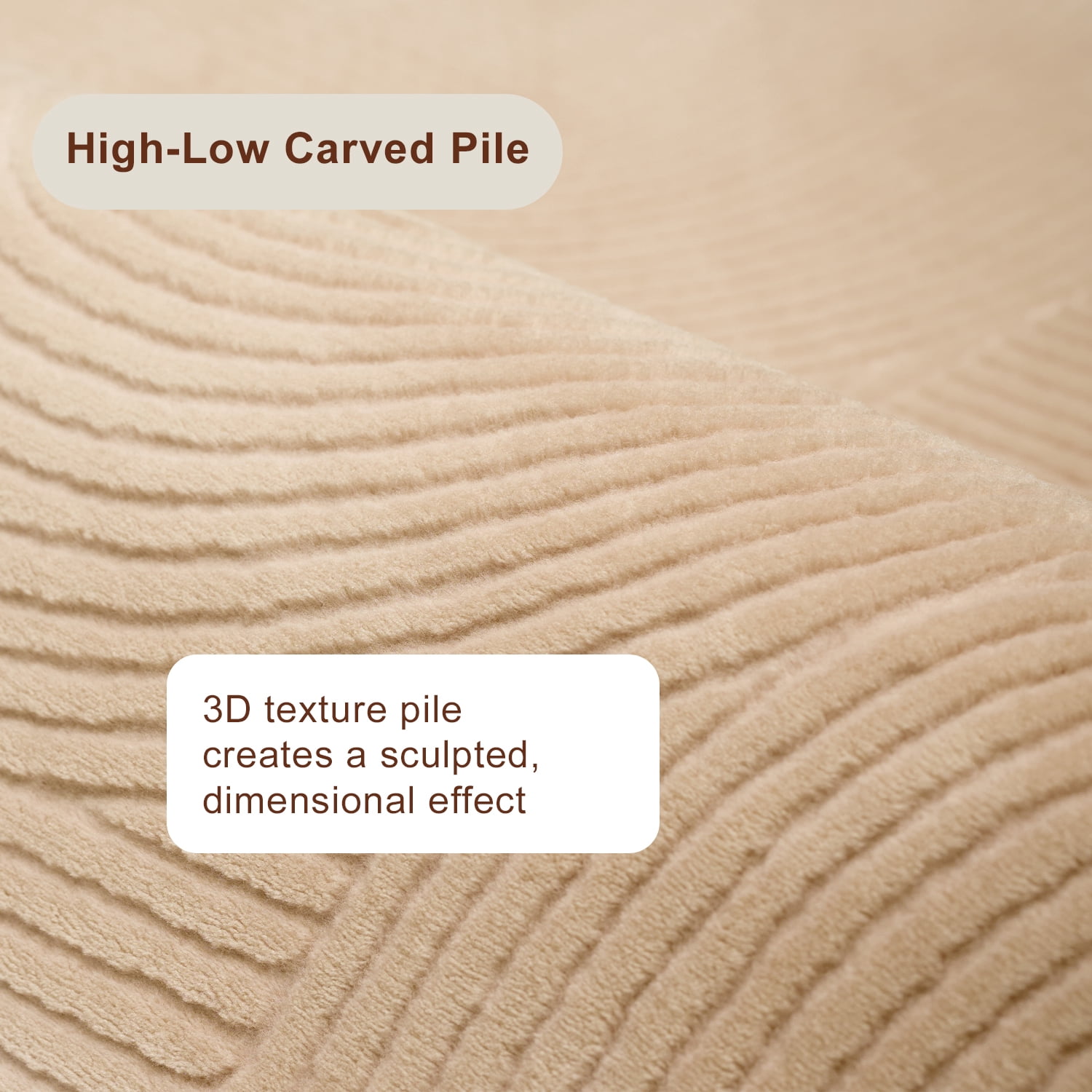 ECARPET Elion Machine Washable Contemporary/Modern Runner Rug for Living Room, Bedroom, Dining Entrance, Hallway and More