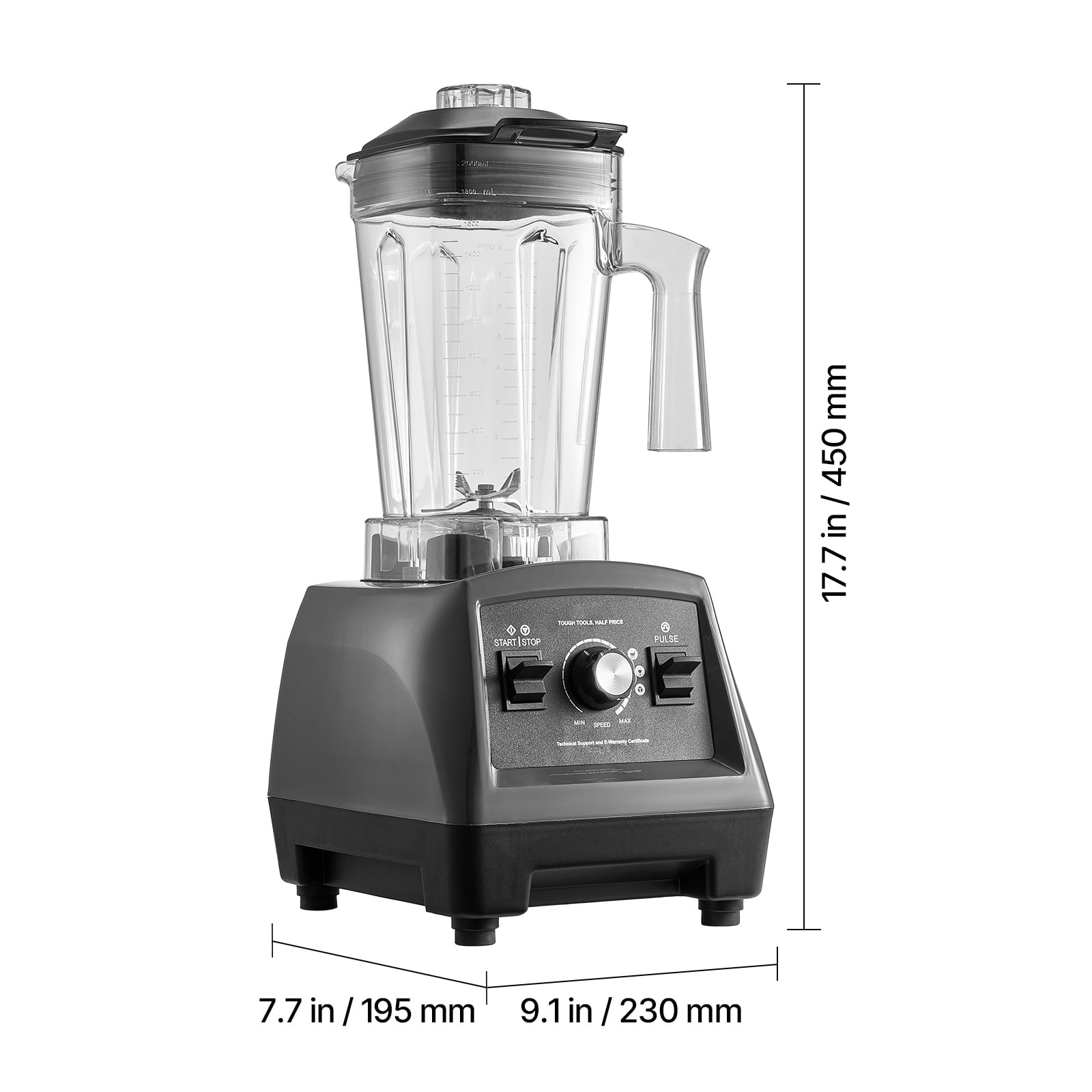 KFFKFF Smoothie Blender, 61 oz 1400W, Expert Grade Blender with Robust Engine, Versatile Kitchen Appliance for Blending Smoothie/Milkshake/Juice, Ideal for Culinary Space
