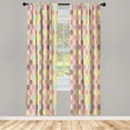 thumbnail image 5 of Ambesonne Autumn Window Curtains, Colorful Leaves Floral Art, Each 28" W x 63" L, Cream Multicolor, 5 of 5