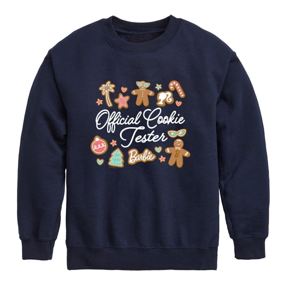 Barbie - Official Cookie Tester - Youth Boys Crew Fleece Sweatshirt