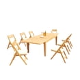 thumbnail image 1 of Grade-A Teak Dining Set: 8 Seater 9 Pc: 122" Caranas Rectangle Table And 8 Surfliner Folding Reclining Arm Chairs Outdoor WholesaleTeak #51SL2909, 1 of 4