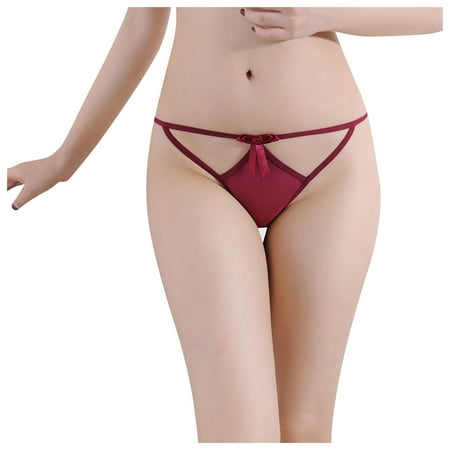 

NECHOLOGY Women Nightgowns Low Underwear Panties Thongs Briefs -Lace Lady Womens Knickers Waist Overnight Delivery Underwear Medium