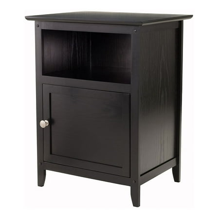 Winsome Henry Nightstand, Accent Table, Black Finish