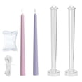 thumbnail image 1 of Molde para velas Ruiao de Craft Mold, 26 cm, plástico transparente, paquete de 2, 1 of 7
