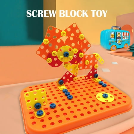 

TANGNADE Plastic Variety Disassembly And Assembly Puzzle Screw Screw Platter Assembly DIY Creative Children s Combination Toys