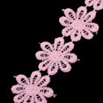thumbnail image 4 of 15 Yardas 25 Mm De Ancho Flor De Margarita Decoración De Encaje Y Adornos Para Disfraz Decoración De Ropa Para El Hogar Adorno Suministros De Costura Rosado Soledad Cinta con ribetes de encaje de flor de margarita, 4 of 7